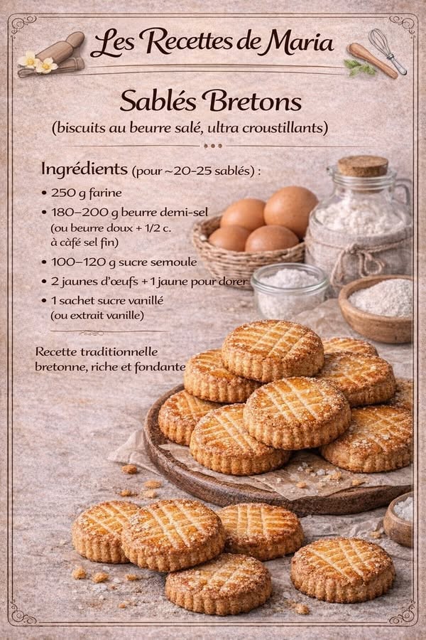 Sablés bretons traditionnels