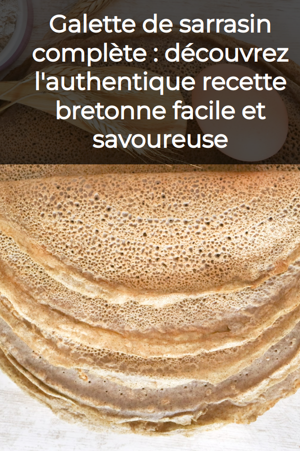 Plat breton sarrasin authentique