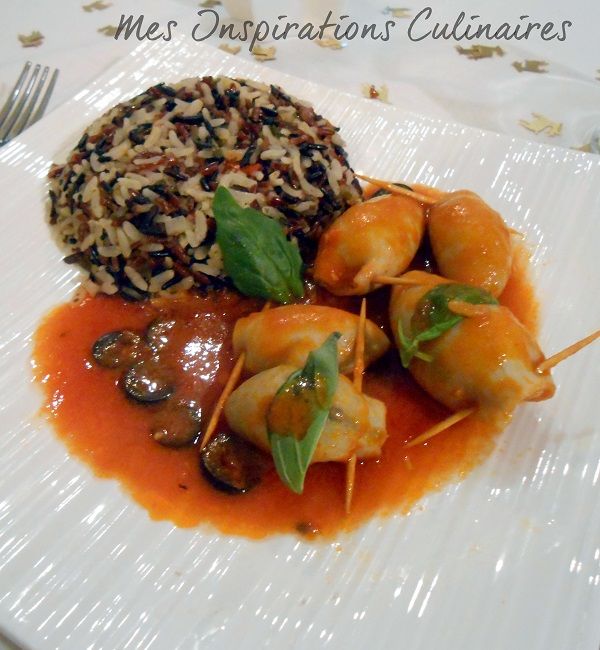 Recette traditionnelle encornets farcis