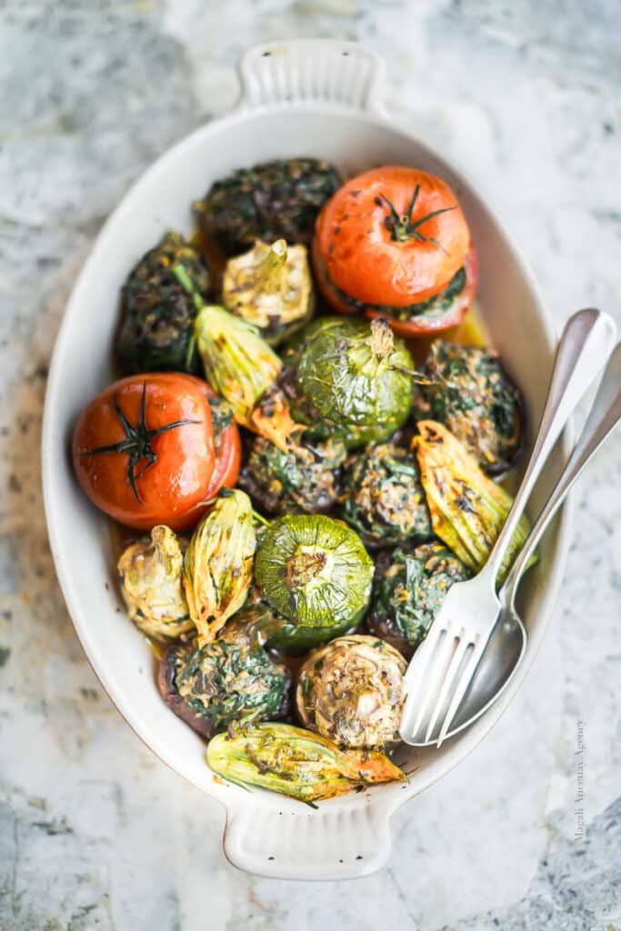 Plat estival farcis provençaux