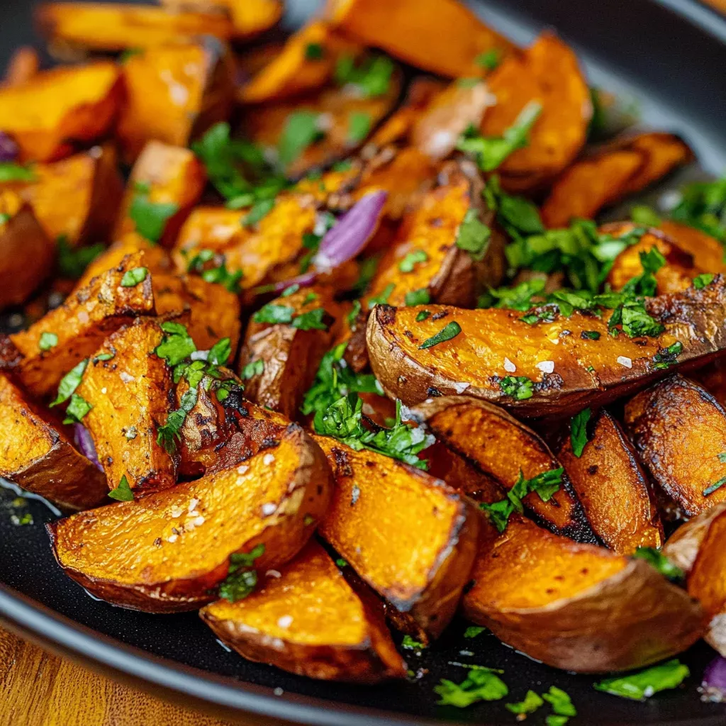 Patate douce rôtie
