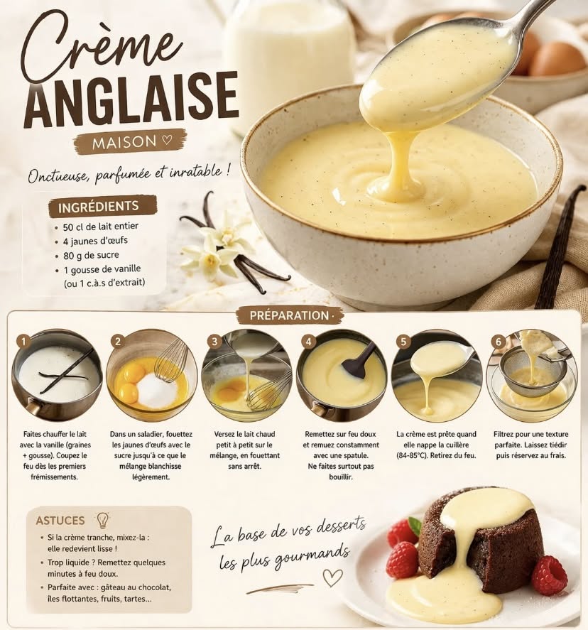 Poids crème anglaise 100 ml