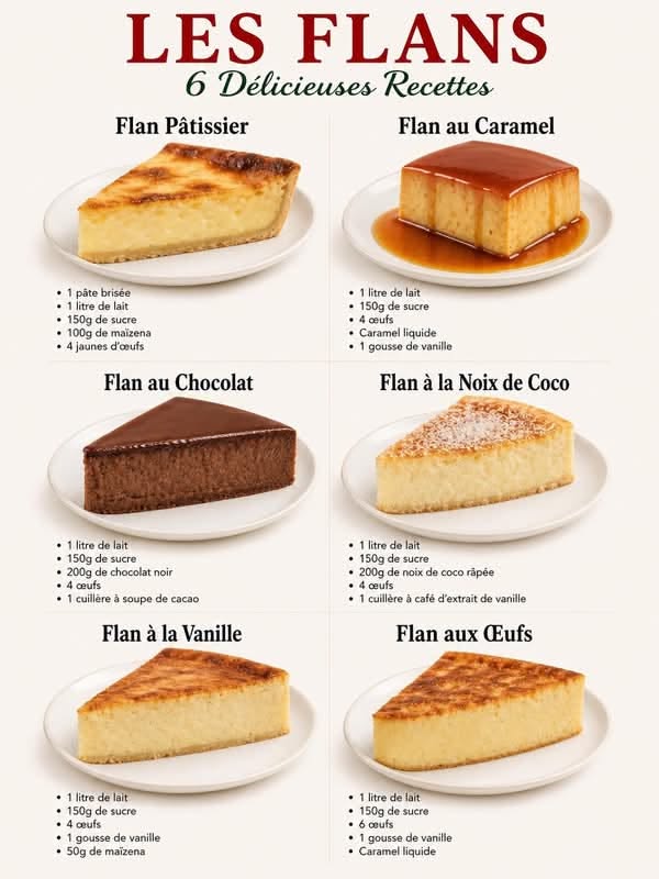 Flan pâtissier 100g en ml