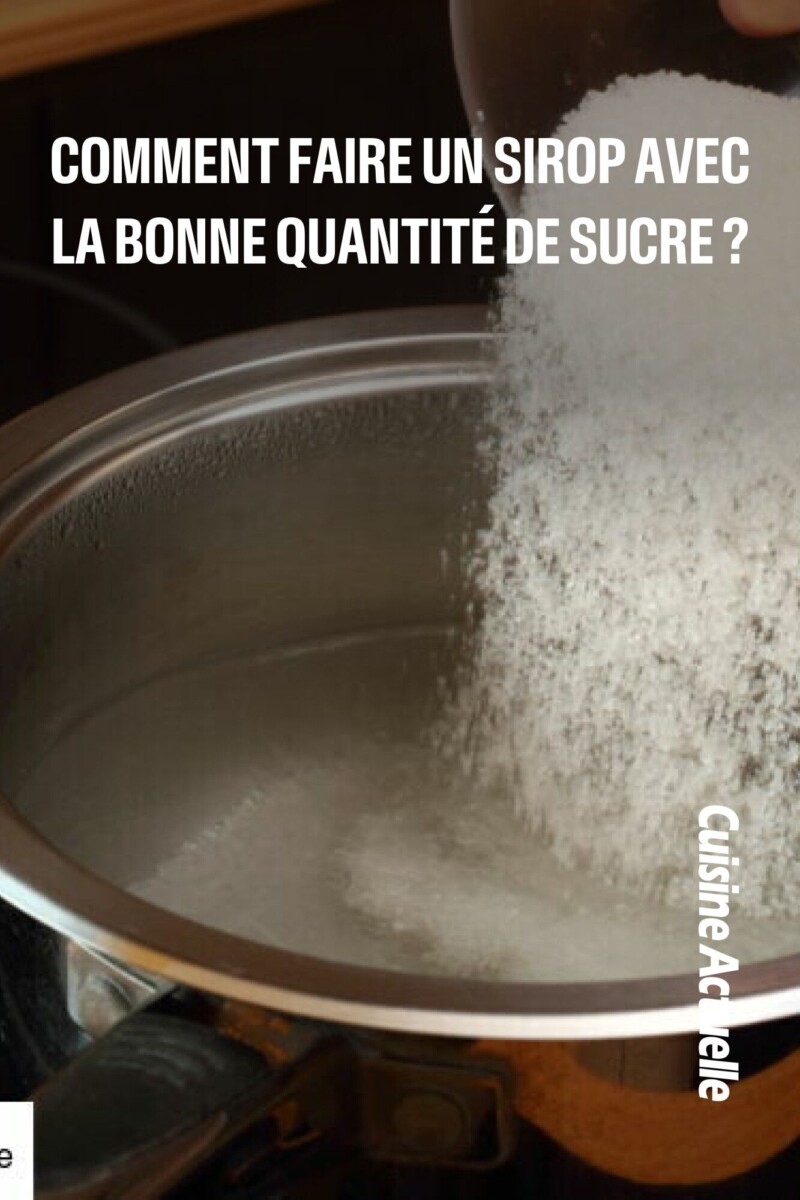 Poids du sirop maison