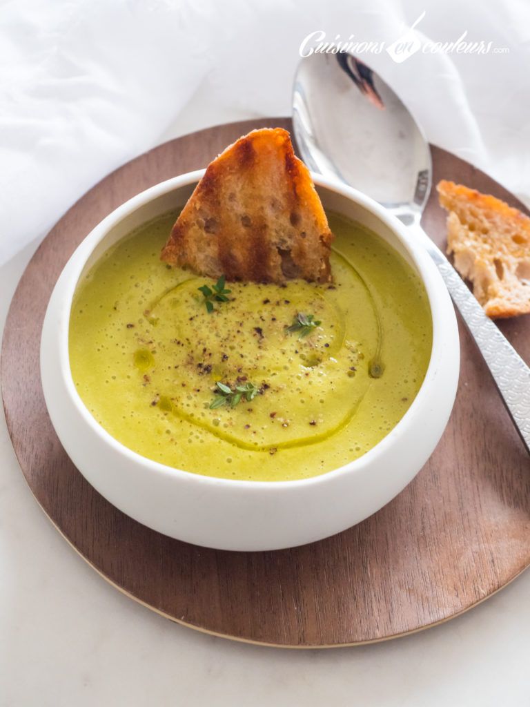 Soupe courgettes légère