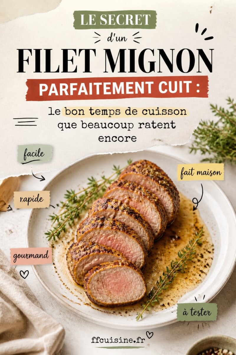 Temps exact cuisson mignon