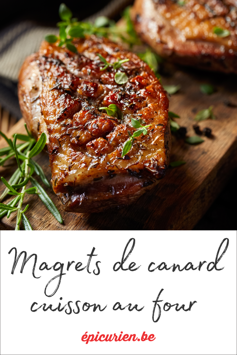 Temps cuisson magret four