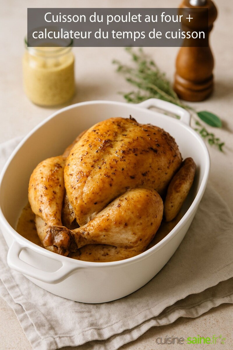 Temps exact cuisson poulet