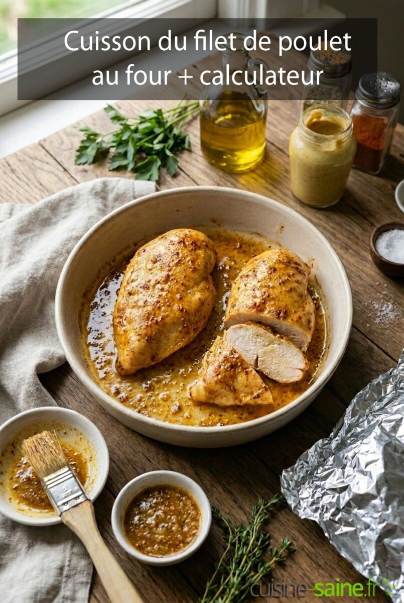 Durée cuisson poulet four