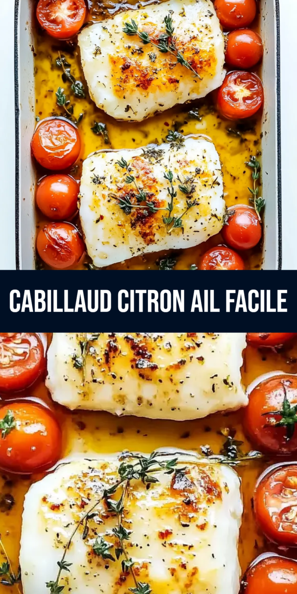 Cuisson cabillaud au four