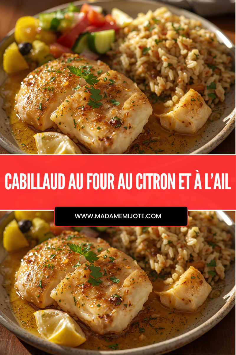Cuisson cabillaud au four