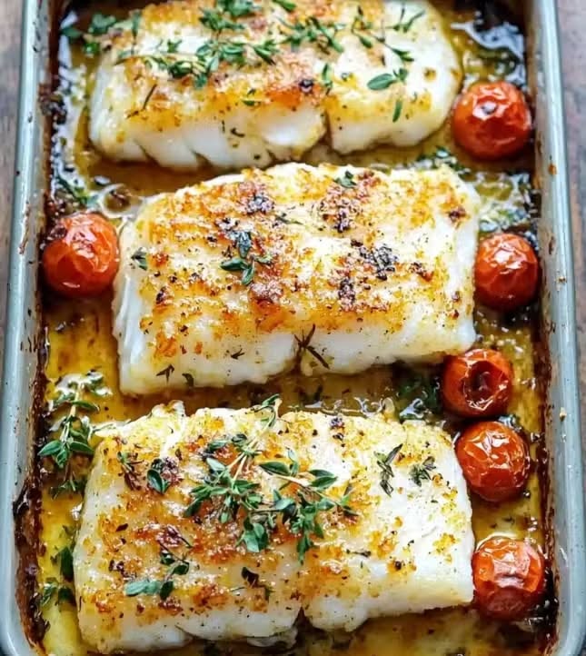 Cuisson cabillaud au four