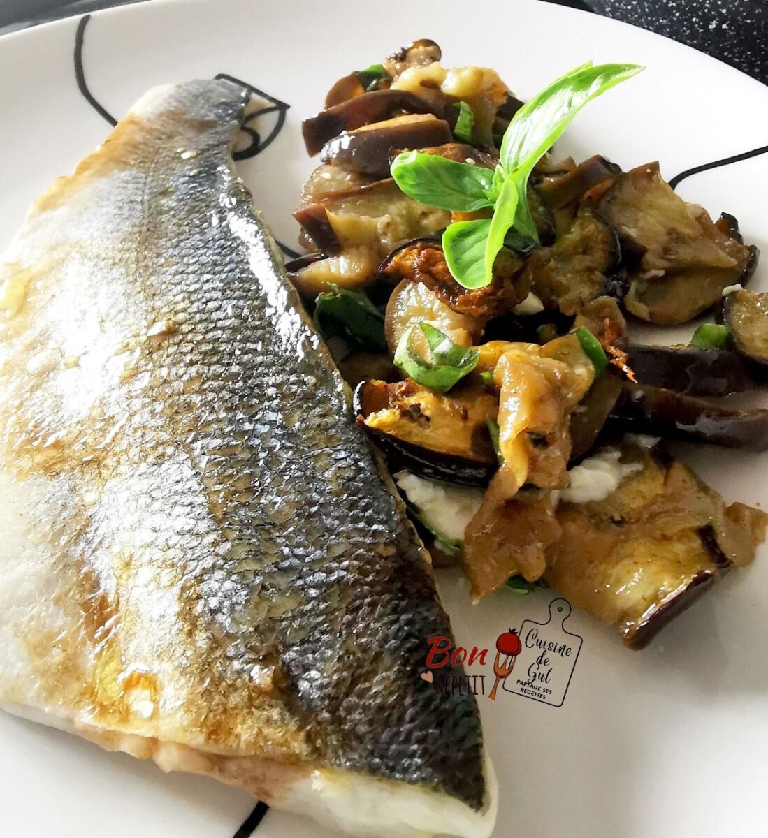 Bar au four recette