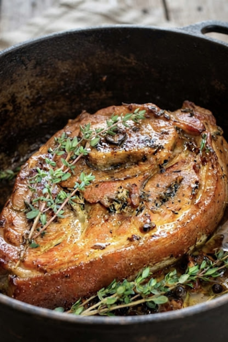 Four cuisson lente porc