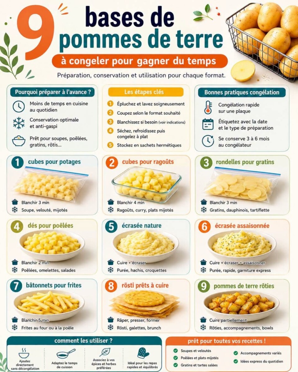 Temps idéal cuisson tubercules