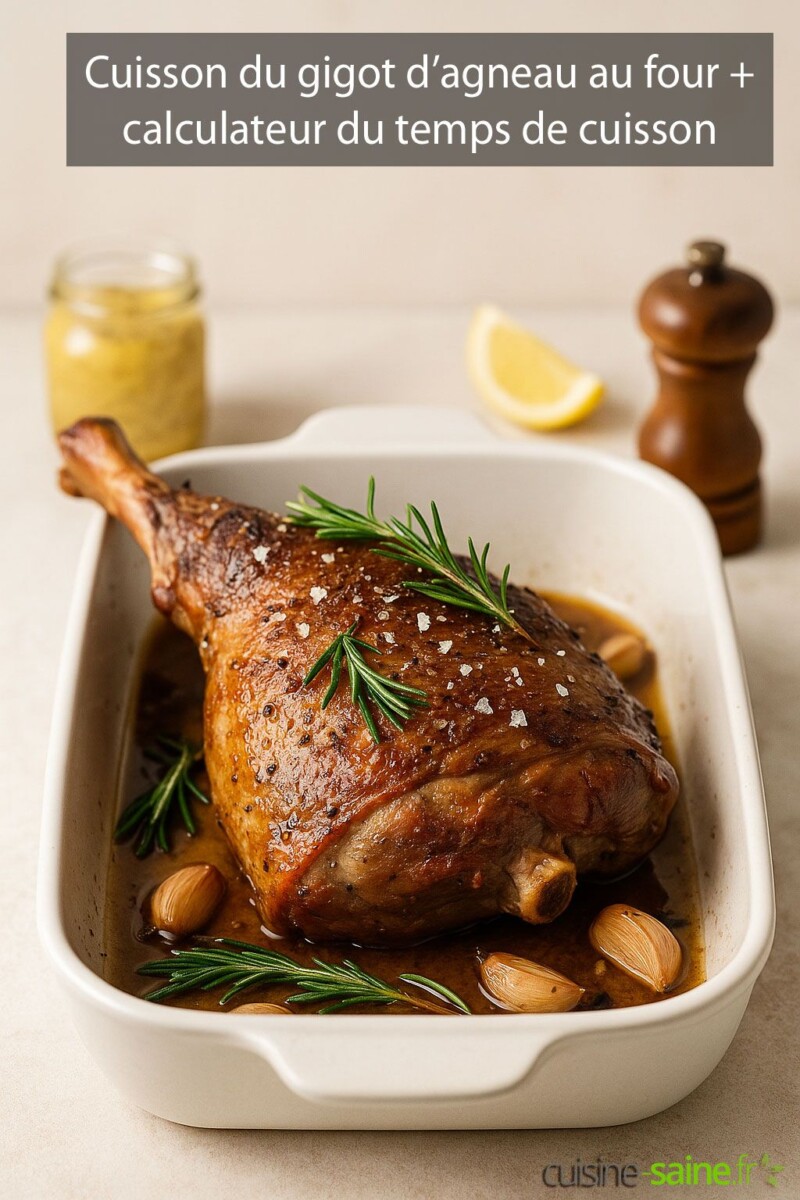 Temps four gigot d'agneau