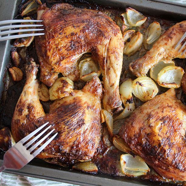Cuisson poulet au four