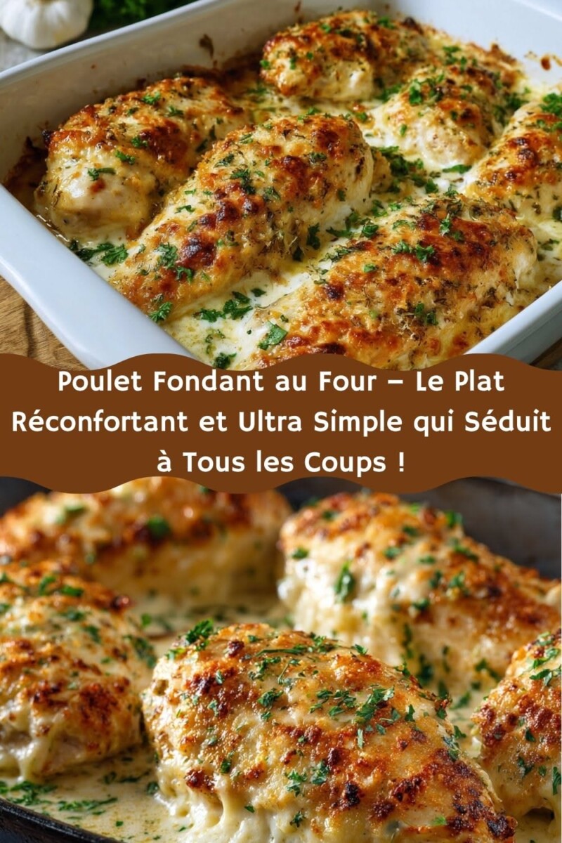 Poulet moelleux cuit au four