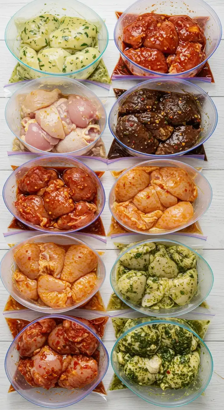 Poulet mariné savoureux