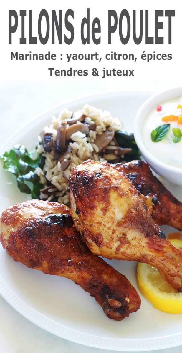 Poulet mariné au four