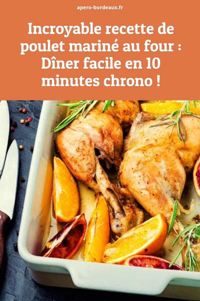 Recette poulet mariné