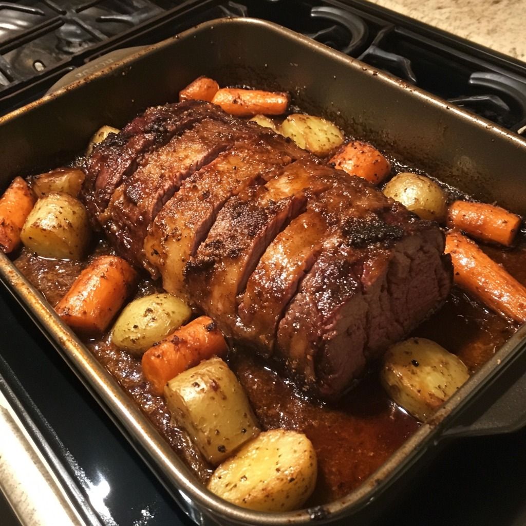 Roti de boeuf doré