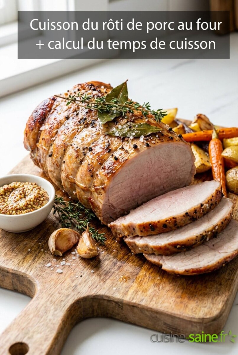 rôti de porc succulent