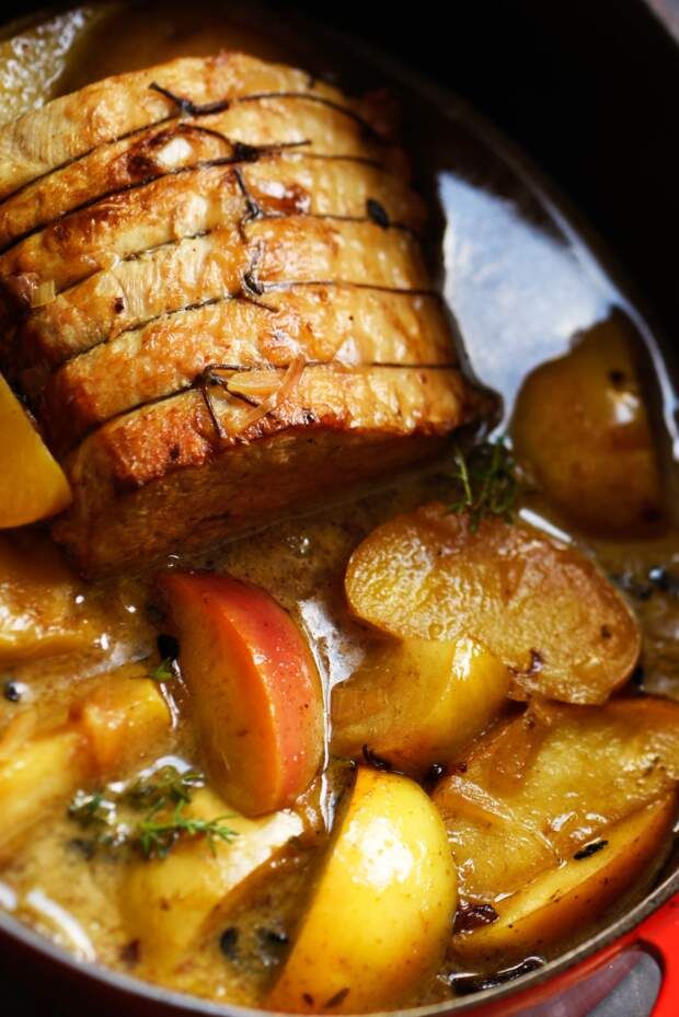 rôti de porc succulent