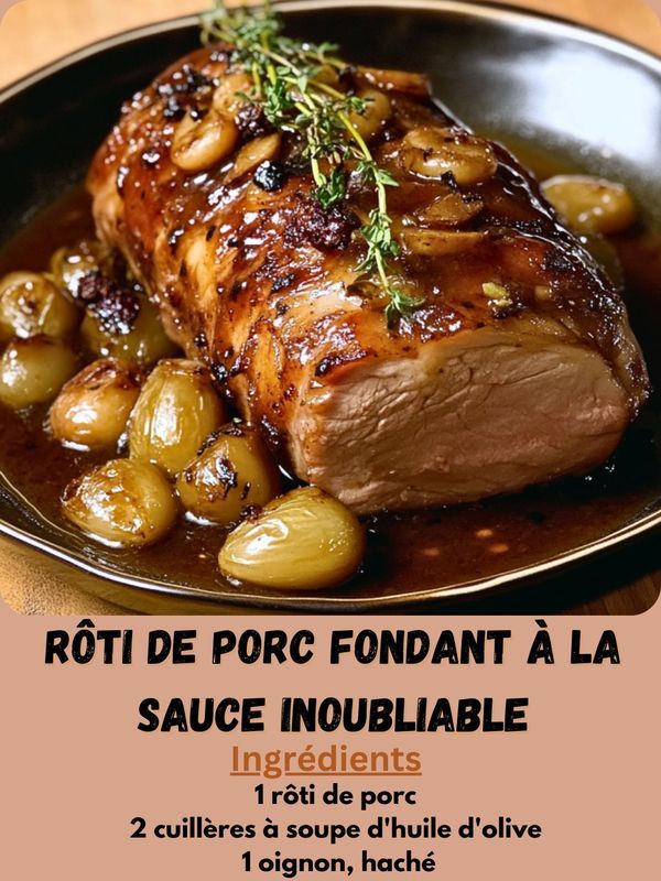 plat rôti de porc